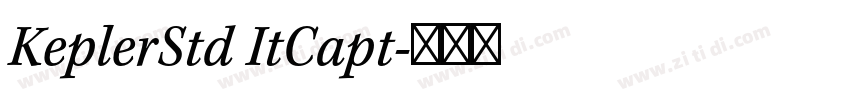 KeplerStd ItCapt字体转换